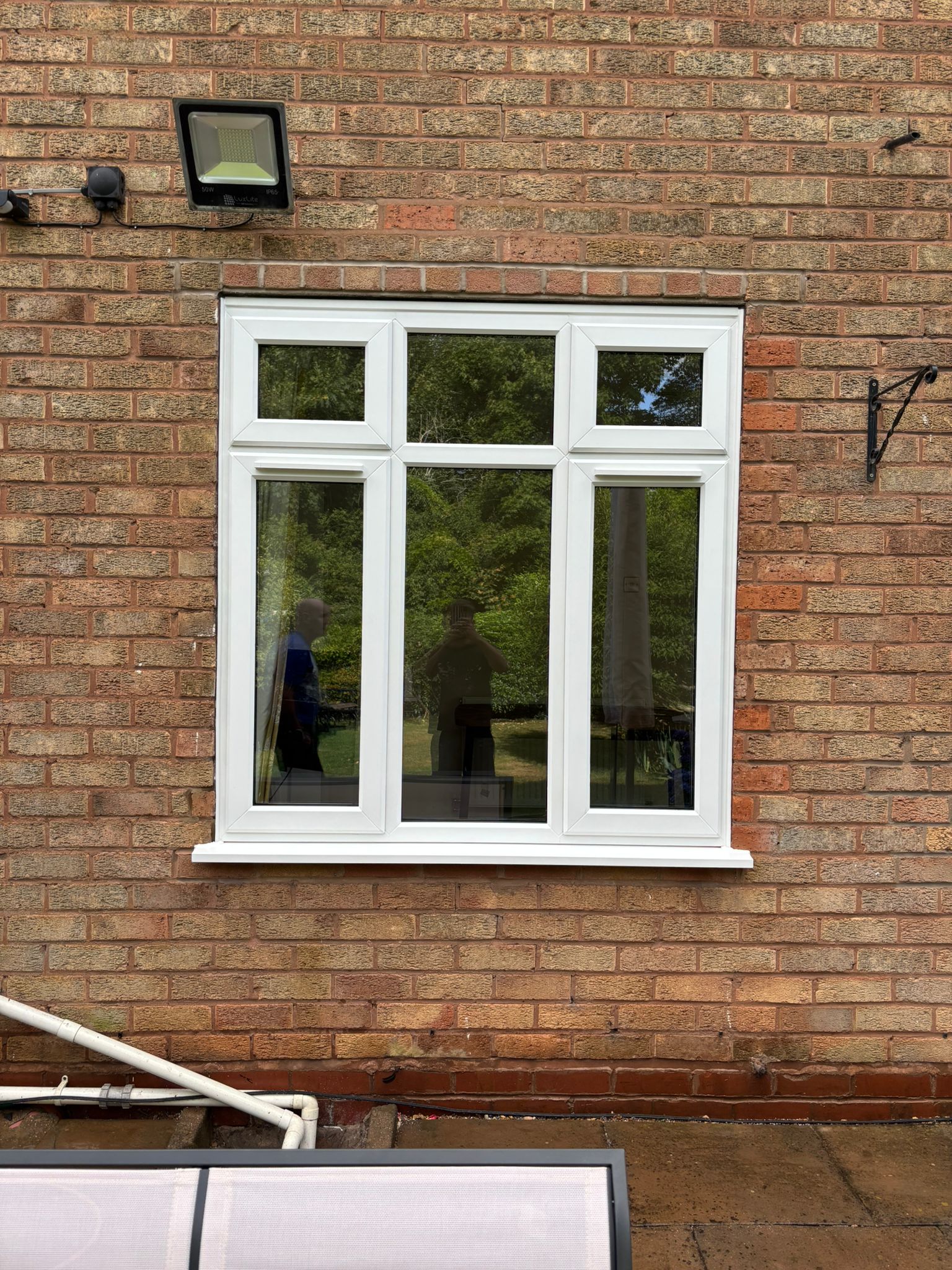 White UPVC Window Installation